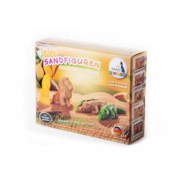 Formičky 3D na kinetický písek KROKODÝL A LEV