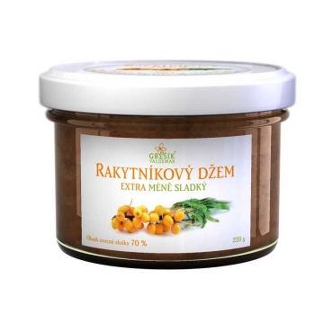 Džem Rakytníkový extra Méně sladký 220g Grešík