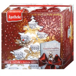 Čaj Apotheke Kolekce Vánoční čajování 90ks +knižní dárek 