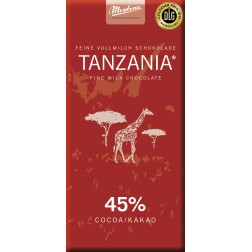 Čokoláda Meybona 100g mléčná Tanzania 45%   