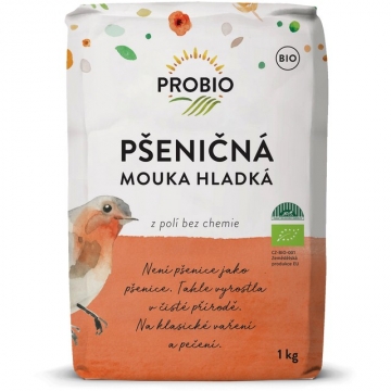 Mouka Pšeničná BIO hladká 1kg Pro Bio     