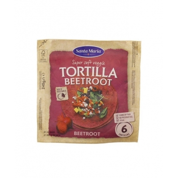 Tortilly s červenou řepou veggie 6ks 240g Santa Maria      