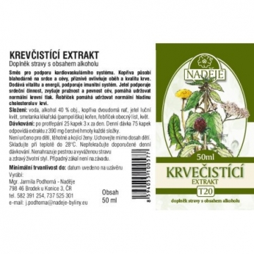 NADĚJE PODHORNÁ Krvečistící 50ml          