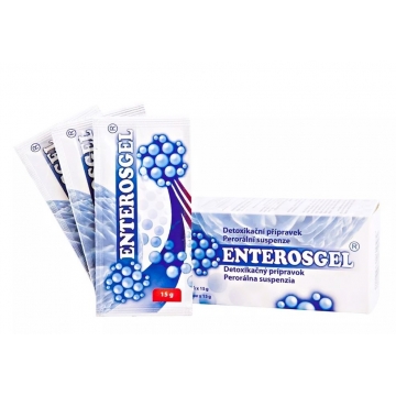 Enterosgel proti akutním průjmům 10x15g krabička          